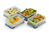 Rectangular Food Container Meal Prep Set 4 x 4.6 Cup Containers