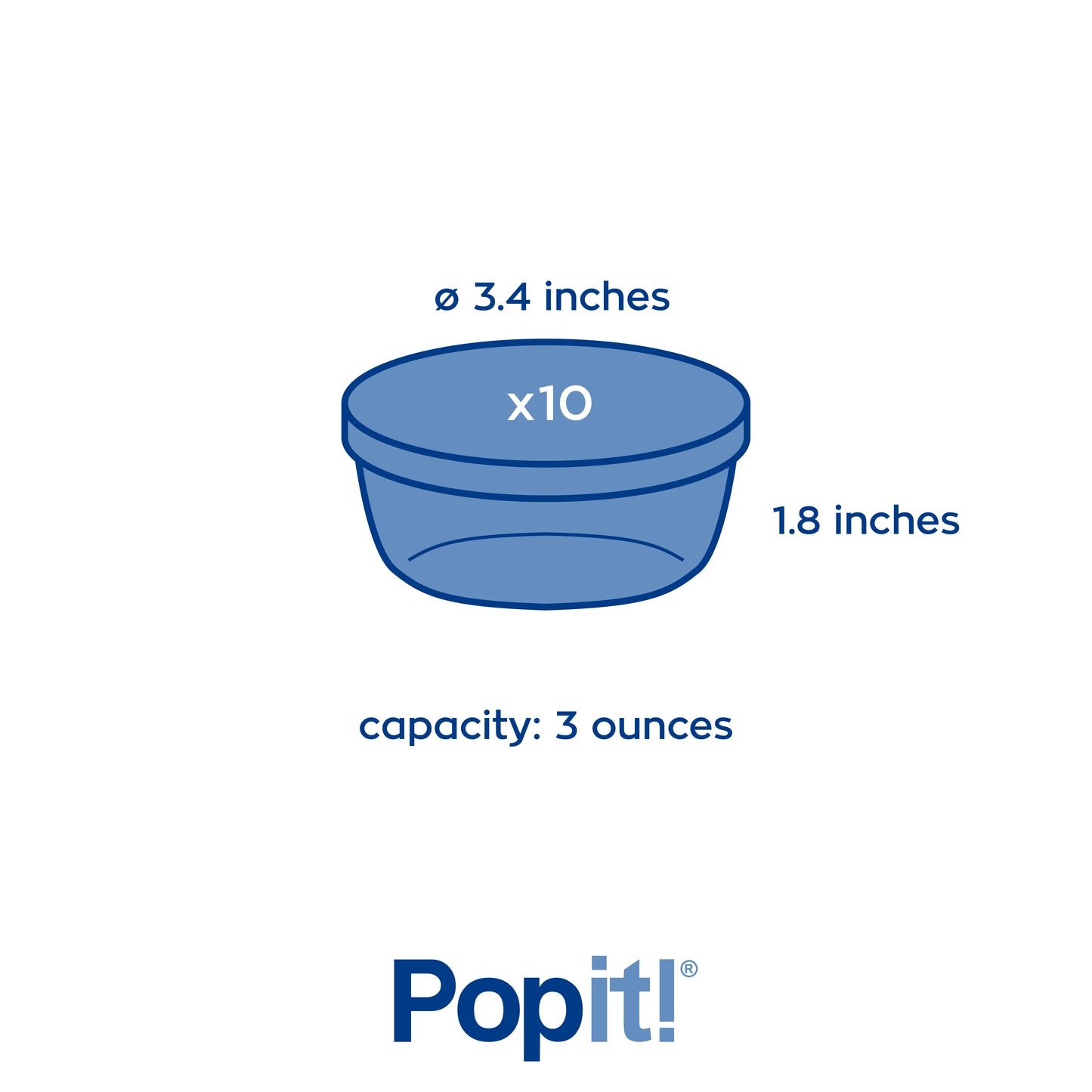 Baby Food Set 10 x 3 fl oz Containers