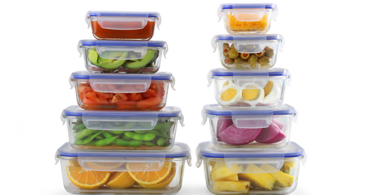 10+10 Mix Popit! Glass Set - Airtight, Freezer & Oven Safe Borosilicate Glass