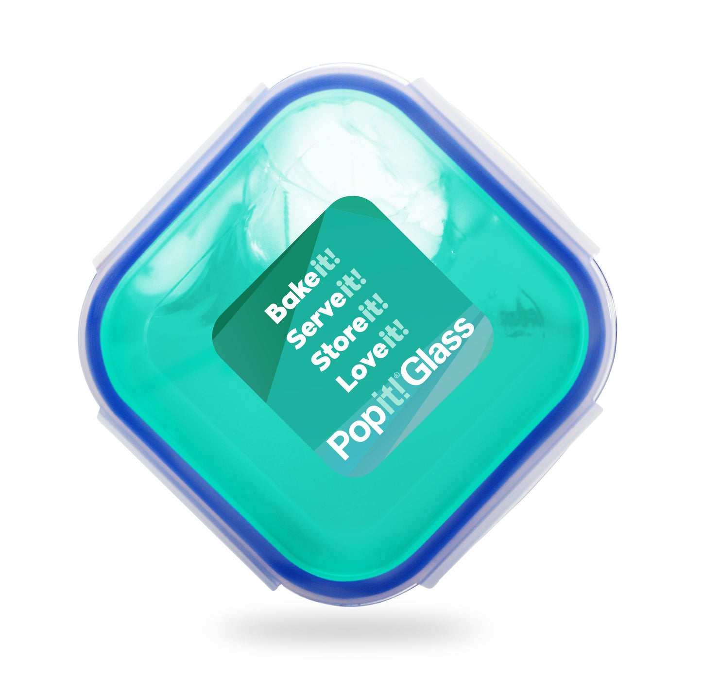 5+5 Square Popit! Glass Set - Airtight, Freezer & Oven Safe Borosilicate Glass