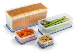 Sandwich Bread Box & Lettuce Container w/Tray + 2 Snack Containers