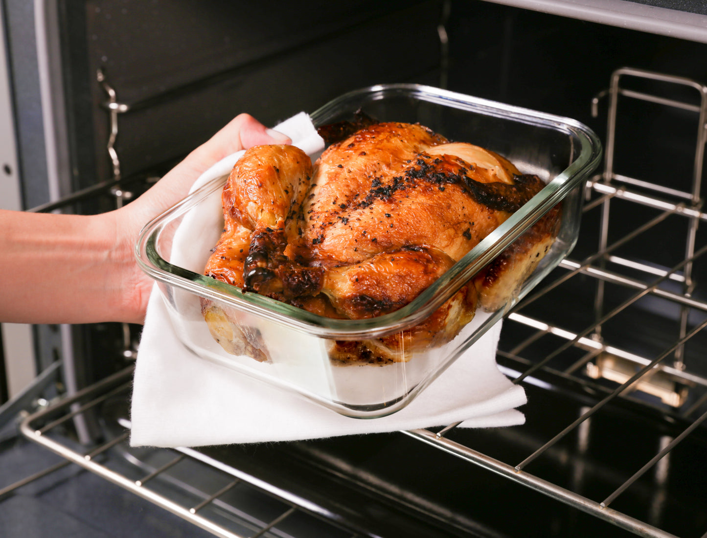 5+5 Rectangular Popit! Glass Set - Airtight, Freezer & Oven Safe Borosilicate Glass